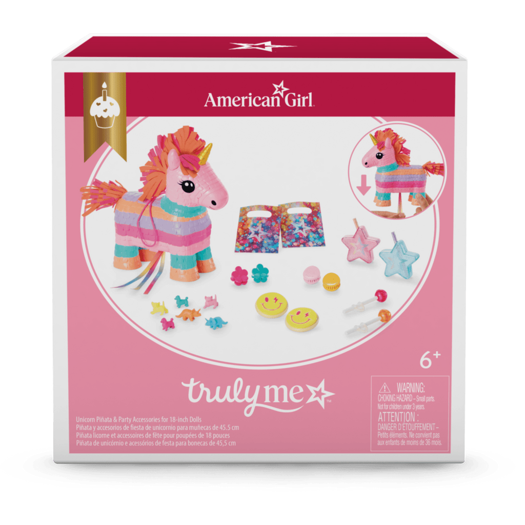 Unicorn Piñata & Party Accessories for 18-inch Dolls