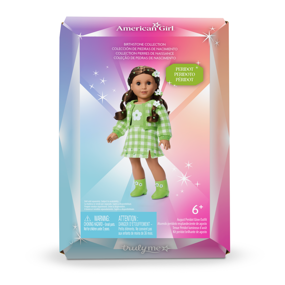 August Peridot Glow Outfit for 18-inch Dolls