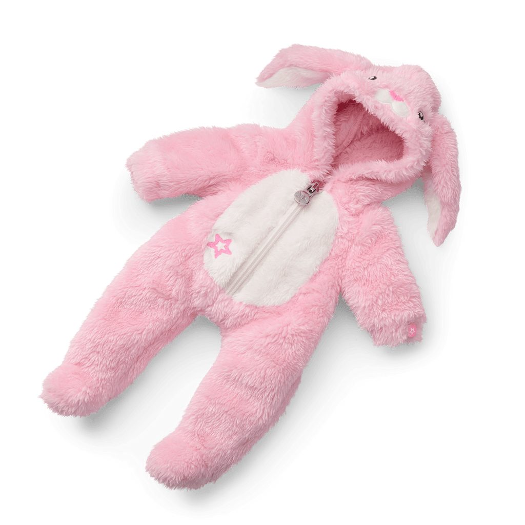 Playful Pink Bunny One-Piece Outfit for Bitty Baby® Dolls