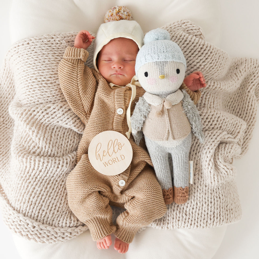 Greyson the penguin (icy blue)