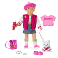 Truly Me™ 18-inch Doll #105, Puppy, Mini Backpack & Accessories AG™ Star Squad Bundle