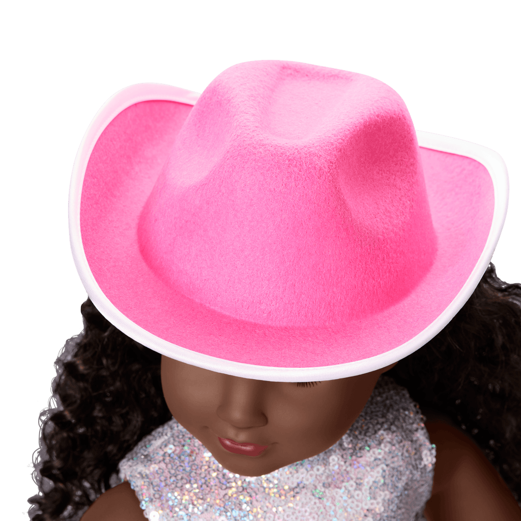 Glam Pink Cowgirl Outfit for 18-inch Dolls