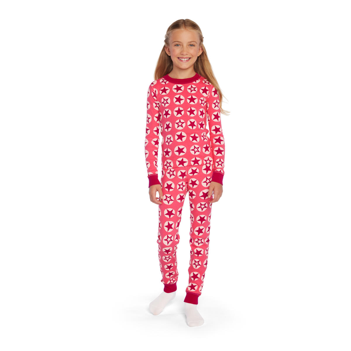 American Girl® x Hanna Andersson Berry Bright Stars Pajamas for Girls & 18-inch Dolls