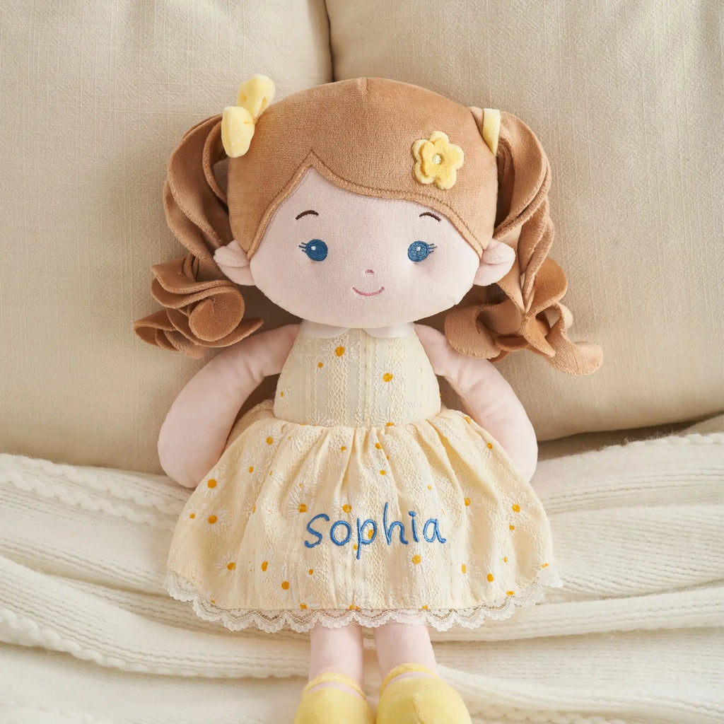 Leyadoll Soft Plush Embroidered Leya Doll, My First Baby Doll