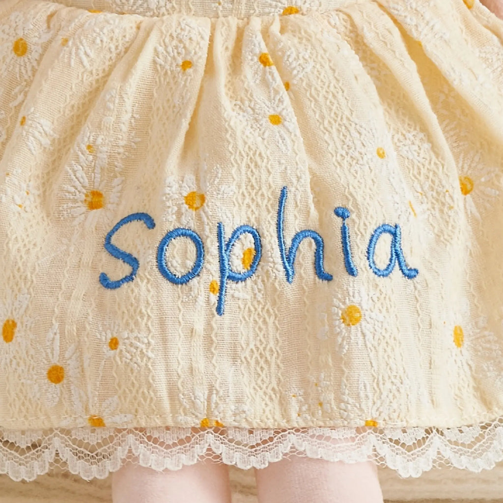 Leyadoll Soft Plush Embroidered Leya Doll, My First Baby Doll