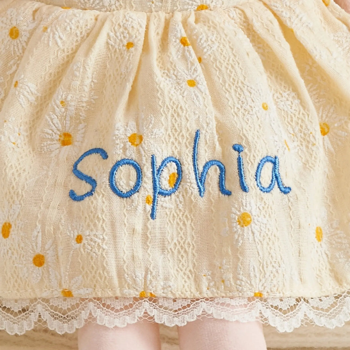 Leyadoll Soft Plush Embroidered Leya Doll, My First Baby Doll