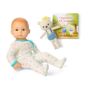 Bitty Baby® Doll #6 in Pastel Blue + Bear Friend & Board Book