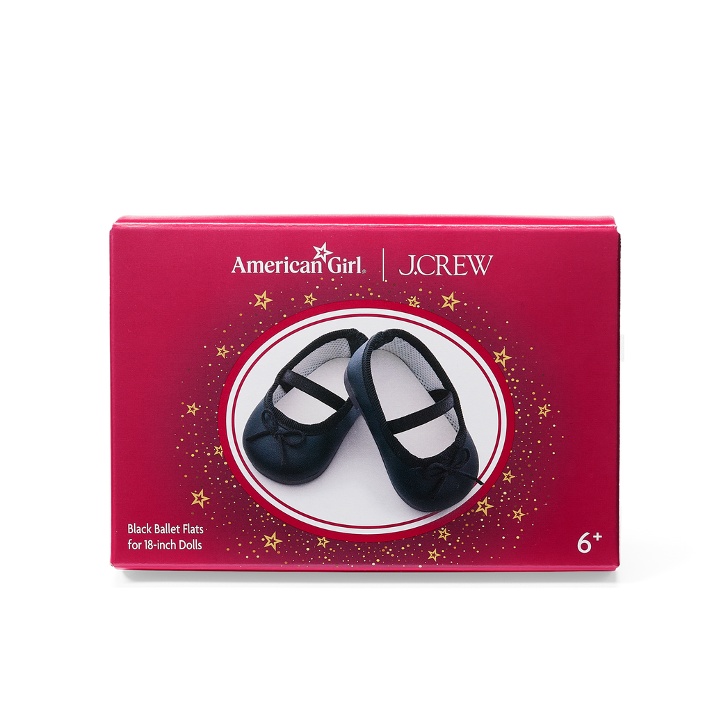American Girl® x J.Crew Black Ballet Flats for 18-inch Dolls