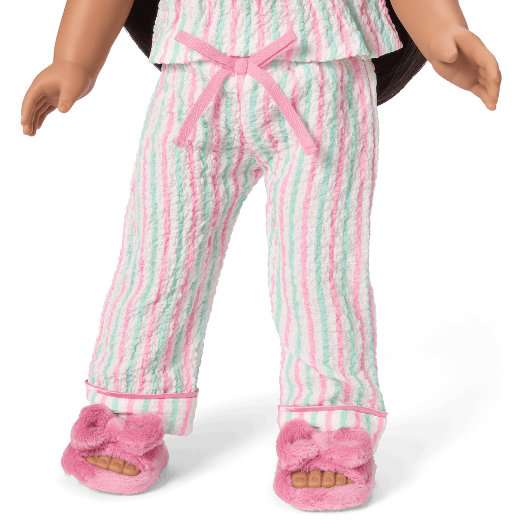 Raquel’s™ Coastal Stripes Pajamas for Girls & 18-inch Dolls