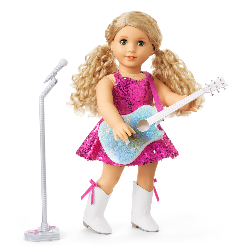 American Girl® x Megan Moroney Stage Outfit, Guitar & Mic Stand for 18-inch Dolls