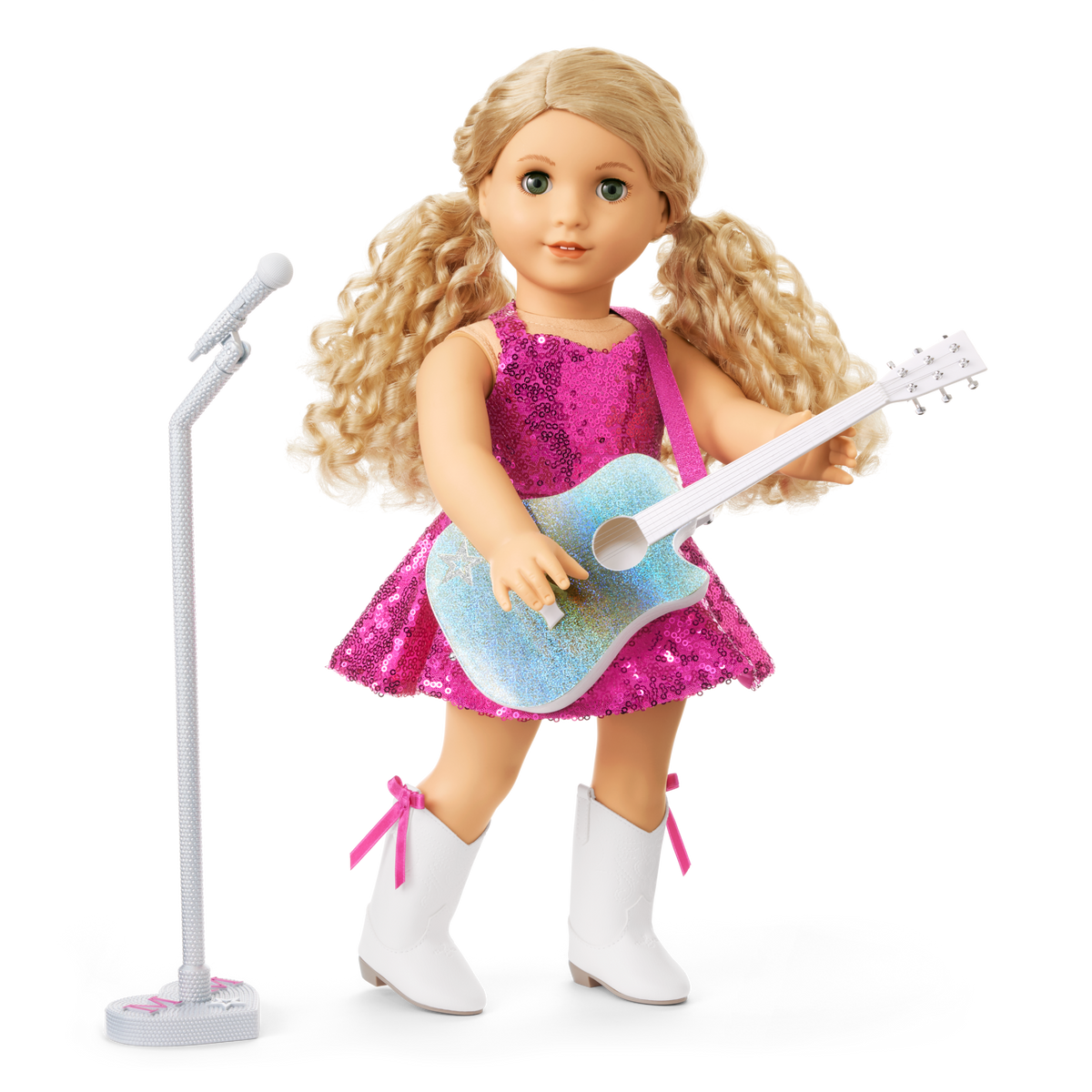 American Girl® x Megan Moroney Stage Outfit, Guitar & Mic Stand for 18-inch Dolls