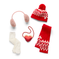 American Girl® x J.Crew Fair Isle Beanie & Scarf, Heart Purse & Accessories Bundle for 18-inch Dolls
