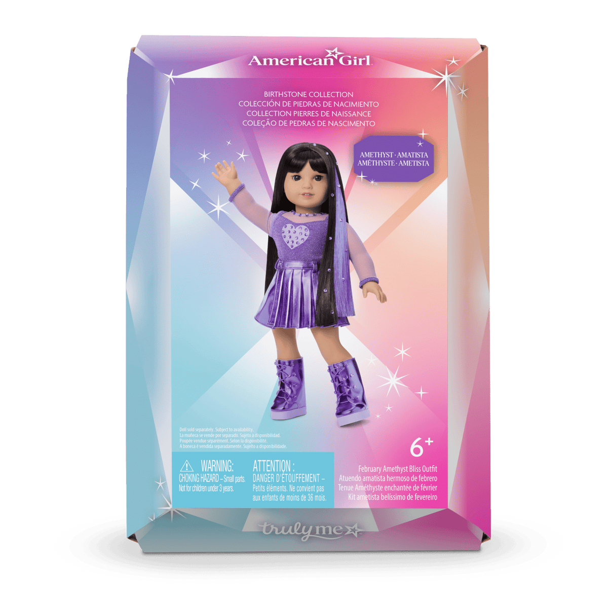 February Amethyst Bliss Outfit for 18-inch Dolls