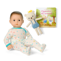 Bitty Baby® Doll #2 in Pastel Blue + Bear Friend & Board Book