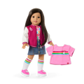 Truly Me™ 18-inch Doll #124 with straight black-brown hair