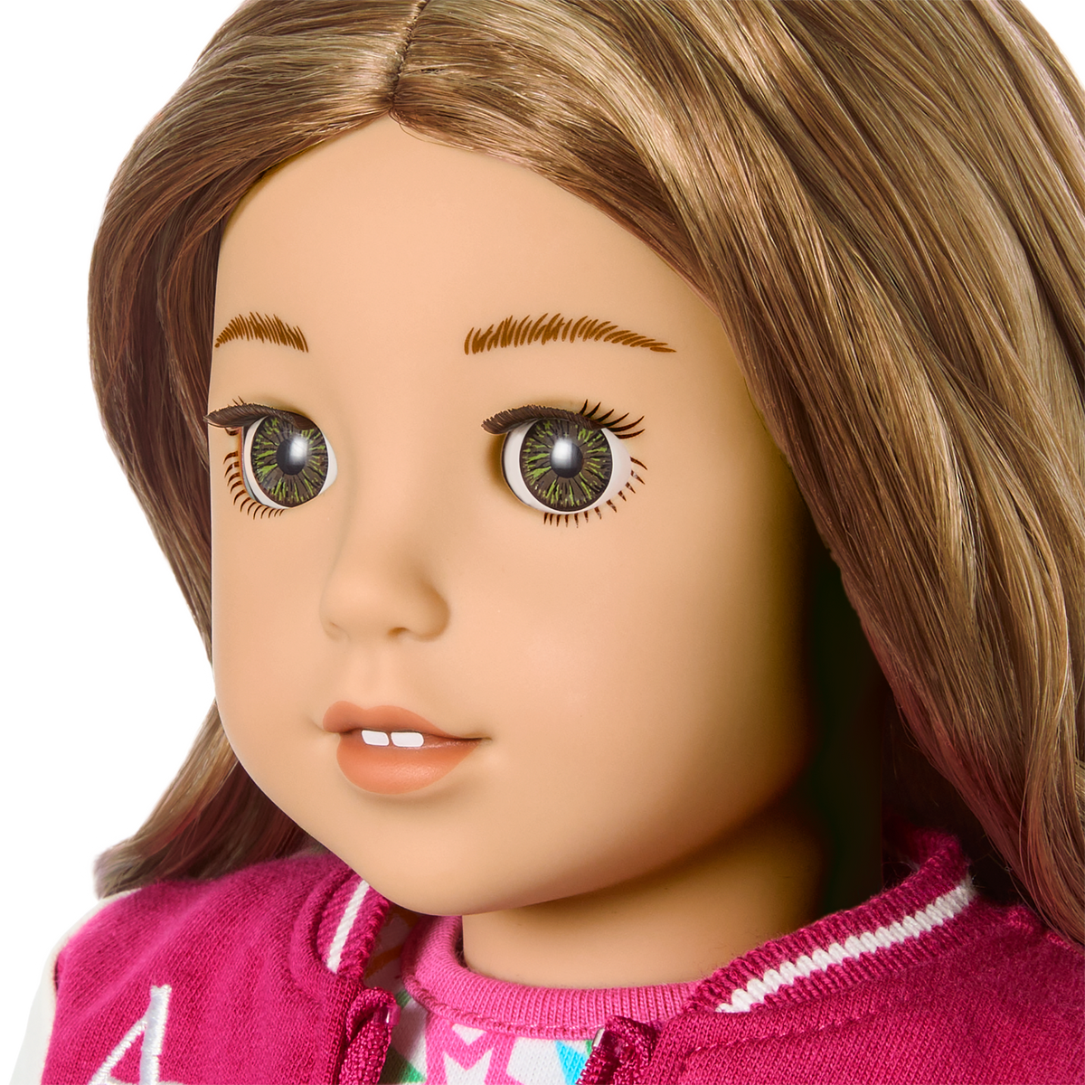 Truly Me™ 18-inch Doll #118 with curly caramel hair