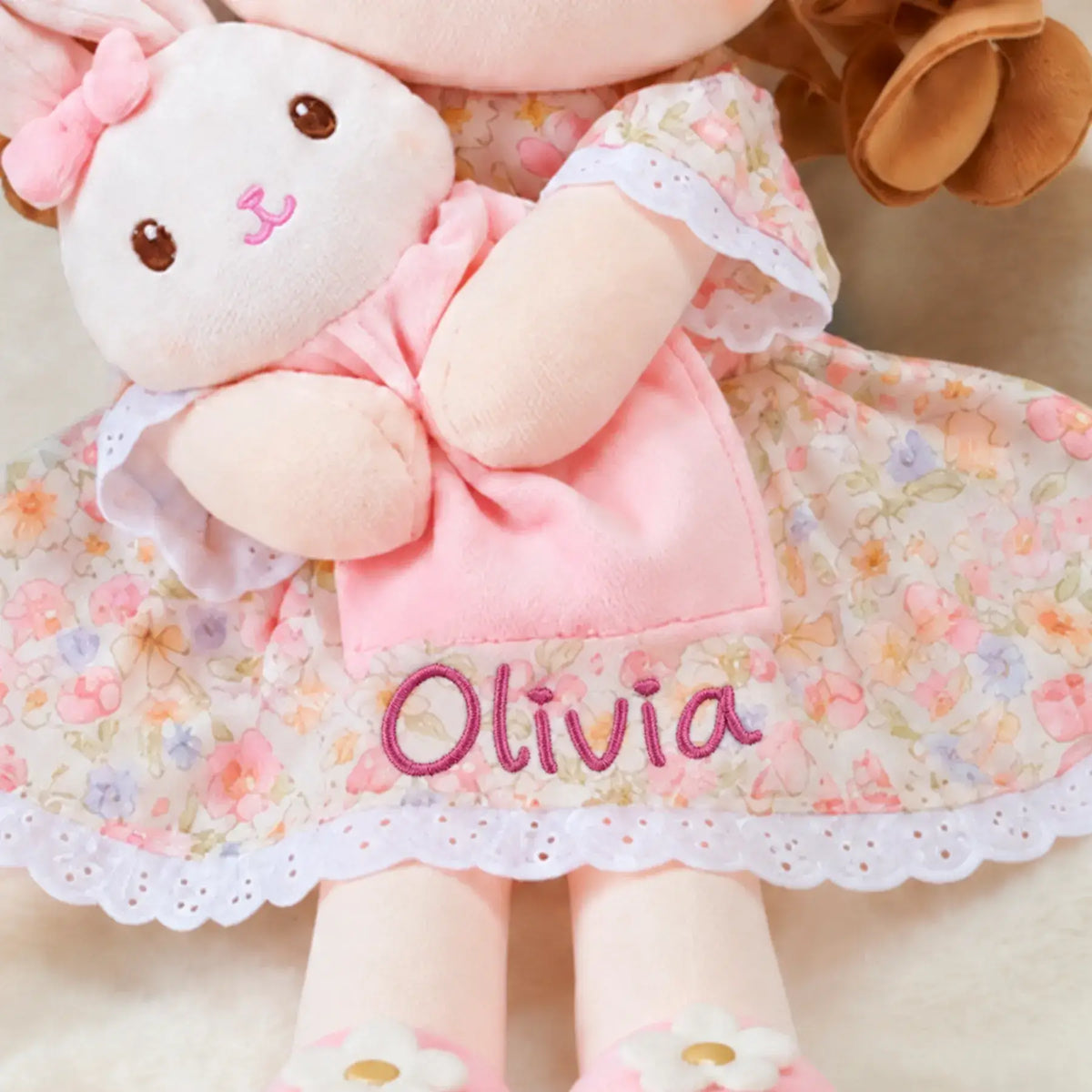 Personalized Mabel & Her Lovey - Embroidered