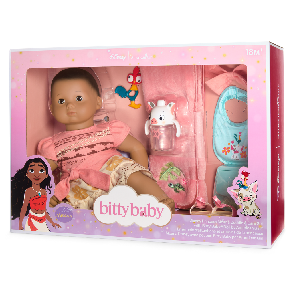 Disney Princess Moana Cuddle & Care Set with Bitty Baby® Doll by American Girl®