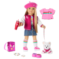 Truly Me™ 18-inch Doll #131, Puppy, Mini Backpack & Accessories AG™ Star Squad Bundle