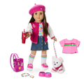 Truly Me™ 18-inch Doll #107, Puppy, Mini Backpack & Accessories AG™ Star Squad Bundle