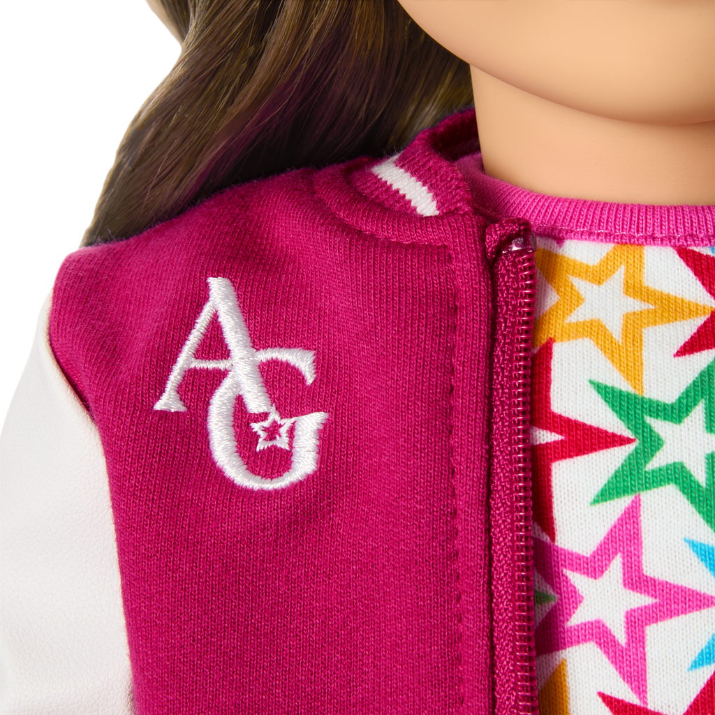 Truly Me™ 18-inch Doll #126 with wavy brown hair