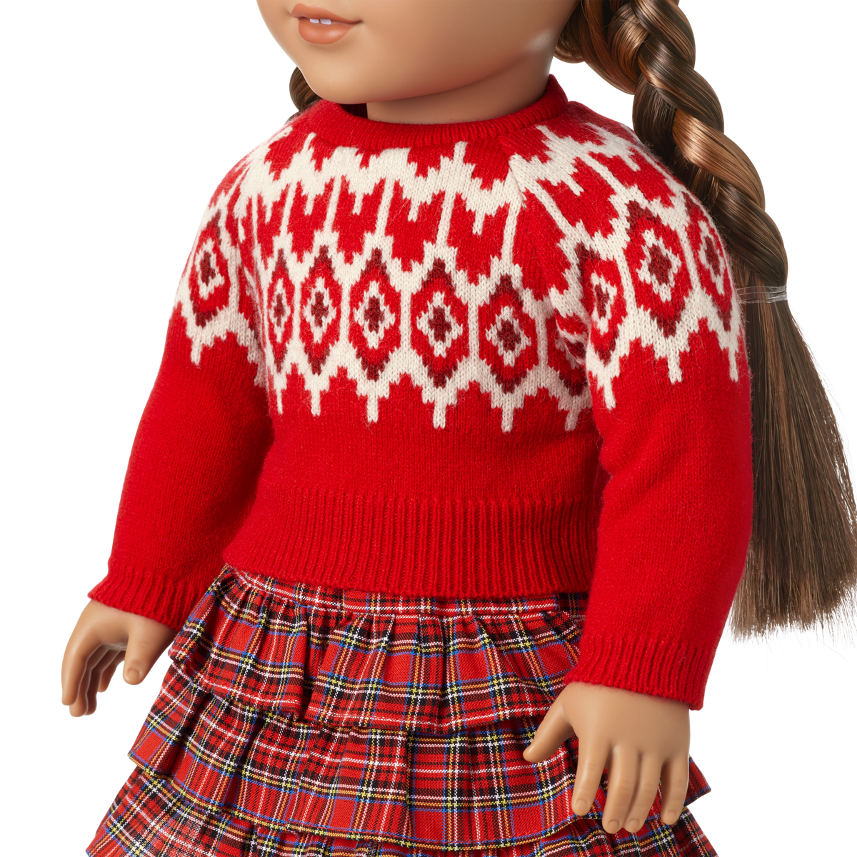 American Girl® x J.Crew Fair Isle Hearts Sweater & Plaid Skirt Bundle for 18-inch Dolls