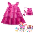 Pink Party-Ready Dresses & Accessories for Girls & 18-inch Dolls