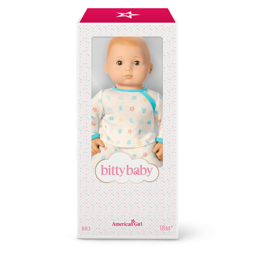 Bitty Baby® Doll #3 with blonde hair in Pastel Blue