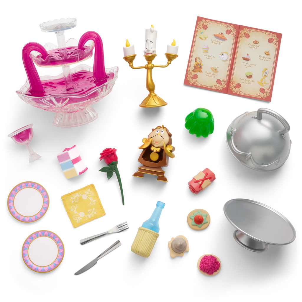Disney Princess Belle Enchanted Castle Dining Set & Friends for 18-inch Dolls by American Girl®