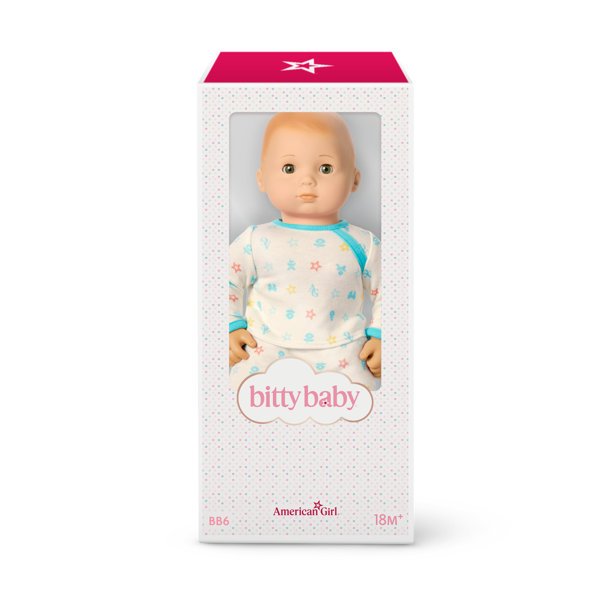 Bitty Baby® Doll #6 in Pastel Blue + Bear Friend & Board Book