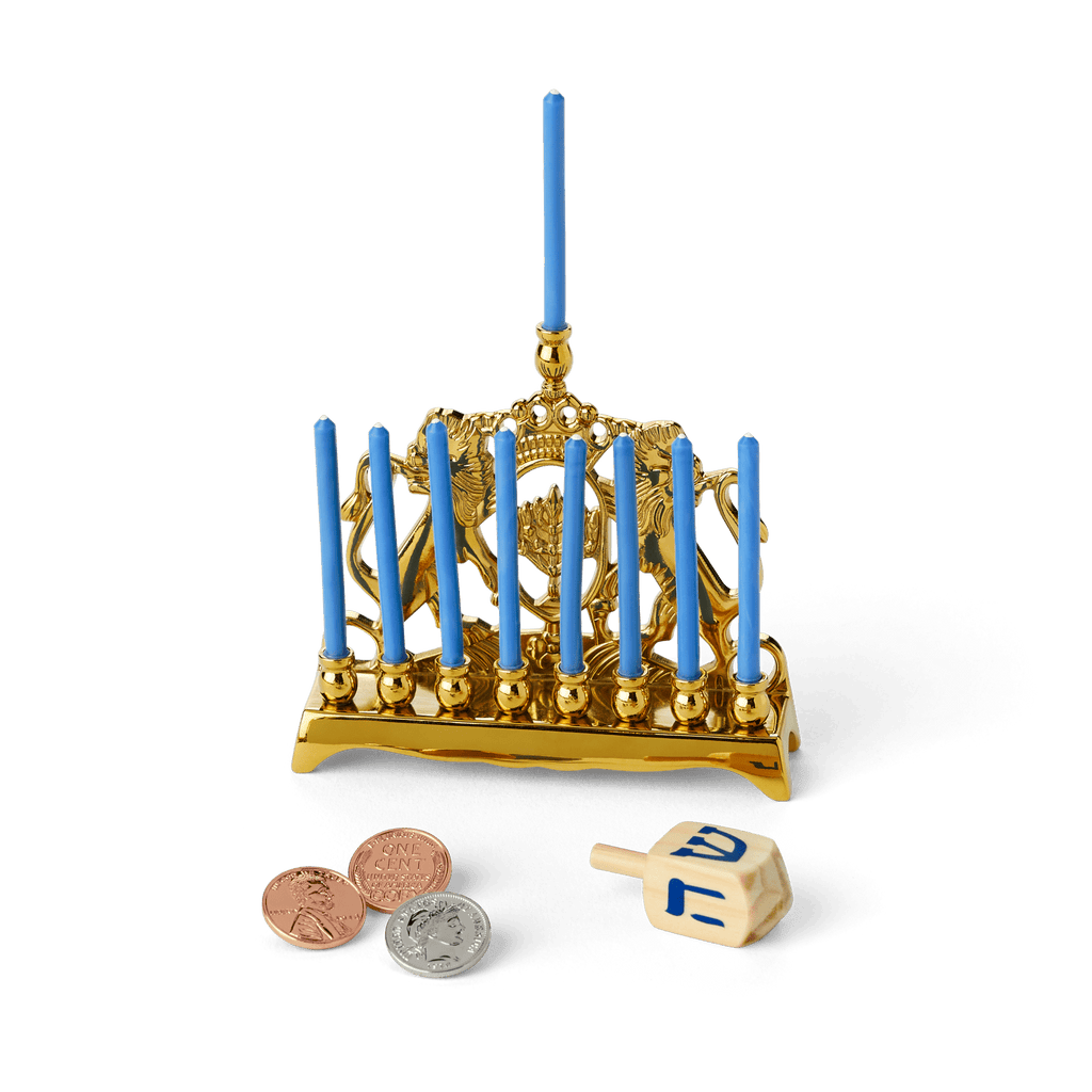 Rebecca’s™ Menorah & Dreidel Set for 18-inch Dolls (Historical Characters)