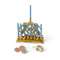 Rebecca’s™ Menorah & Dreidel Set for 18-inch Dolls (Historical Characters)