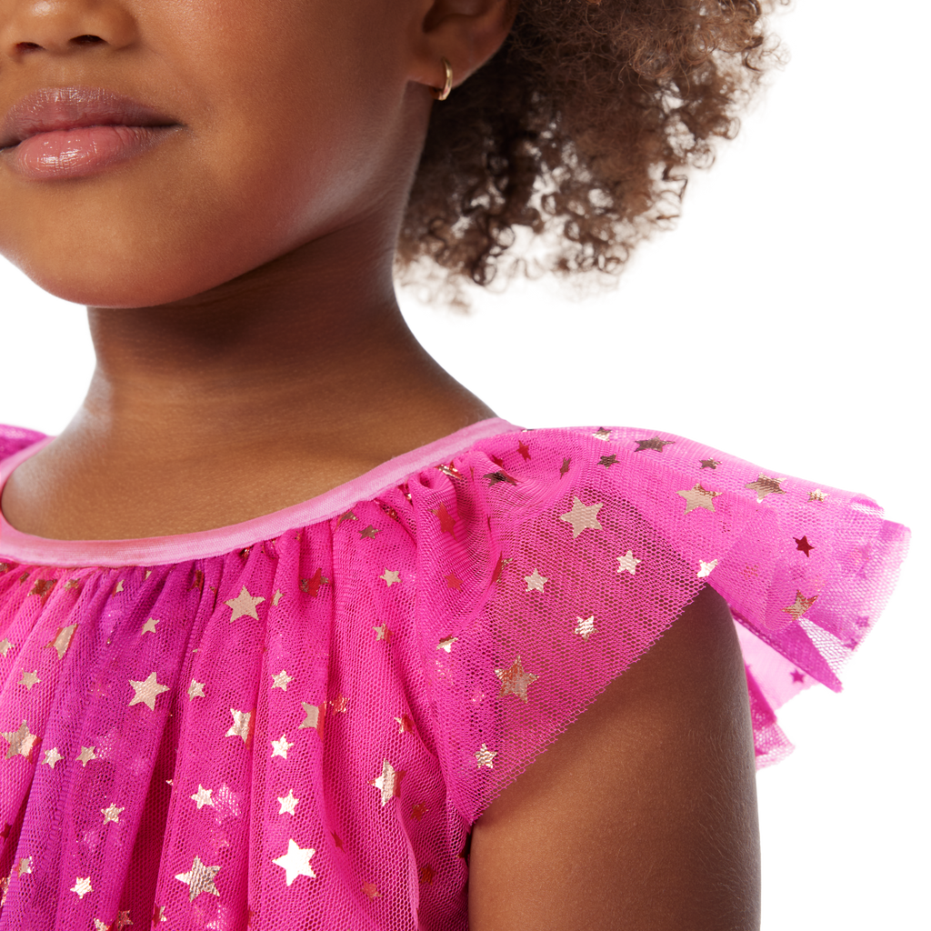 Pink Party-Ready Dress for Little Girls (Bitty Baby®)