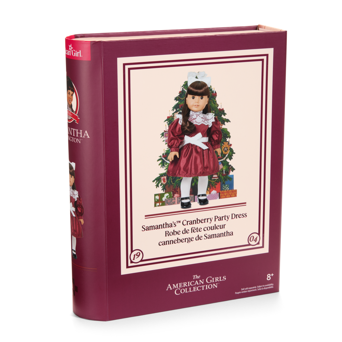 Samantha Parkington™ 18-inch Doll & Cranberry Party Dress Bundle (Historical Characters)