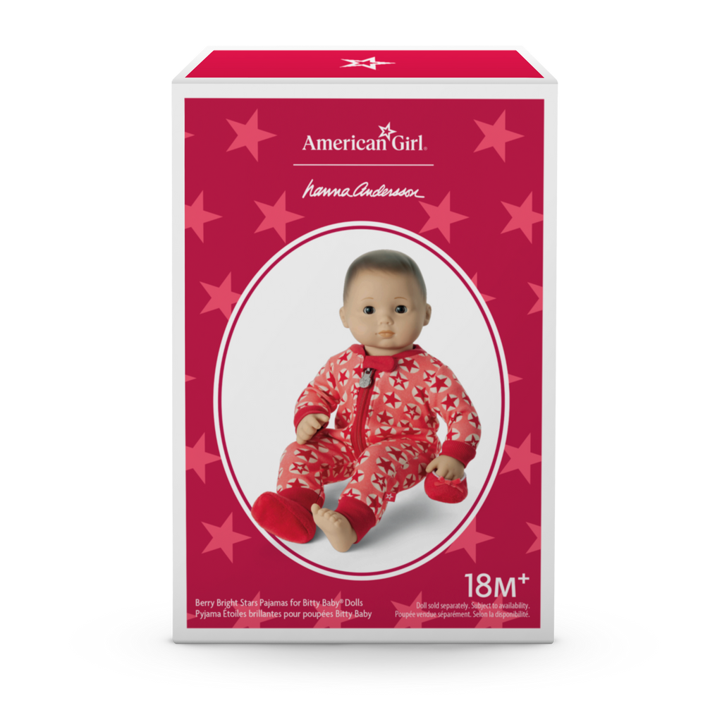 American Girl® x Hanna Andersson Berry Bright Stars Pajamas for Bitty Baby® Dolls