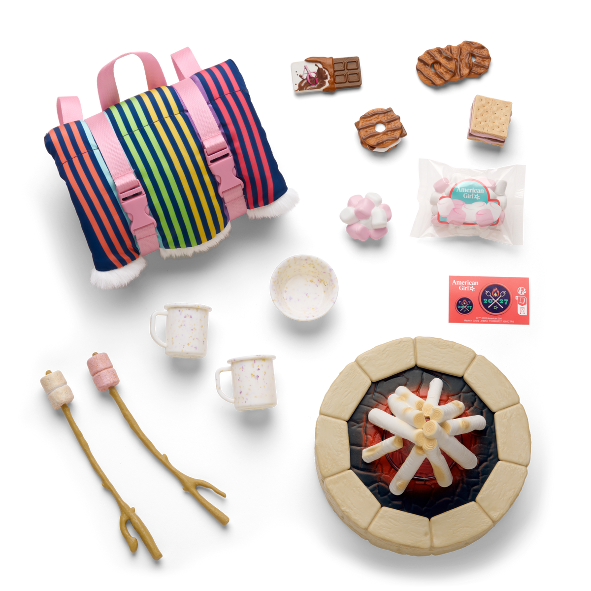 Daisy Davenport’s™ Campfire Set & Guitar Bundle for 18-inch Dolls (Girl of the Year™ 2027)