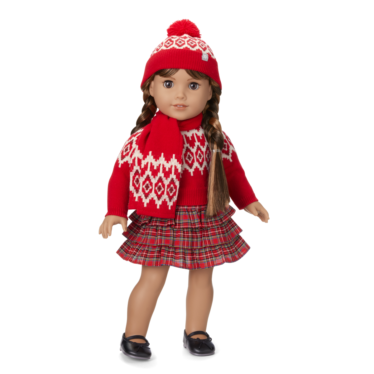 American Girl® x J.Crew Fair Isle Beanie & Scarf for 18-inch Dolls