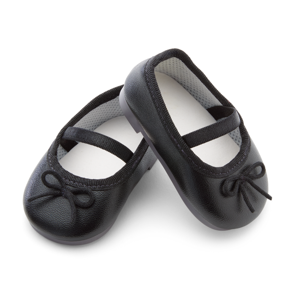 American Girl® x J.Crew Black Ballet Flats for 18-inch Dolls