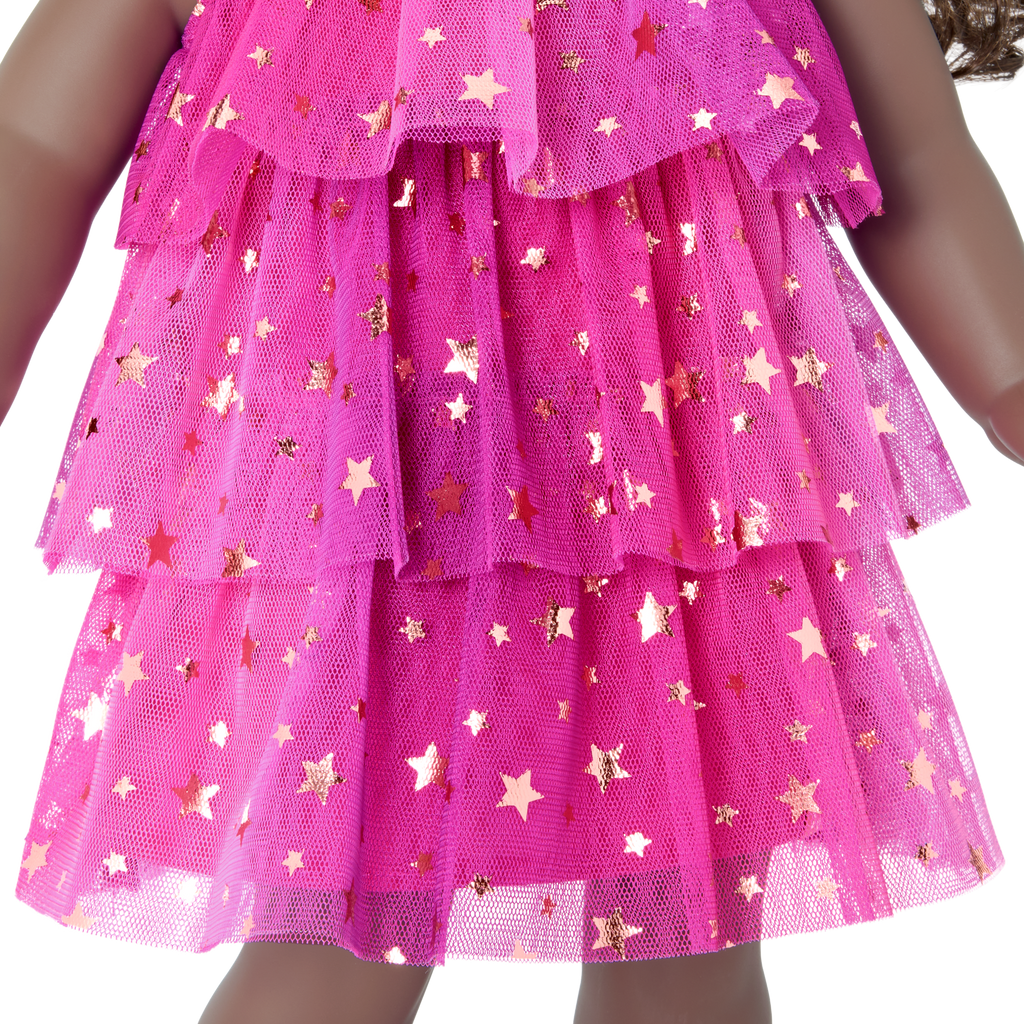 Pink Party-Ready Dress for 18-inch Dolls