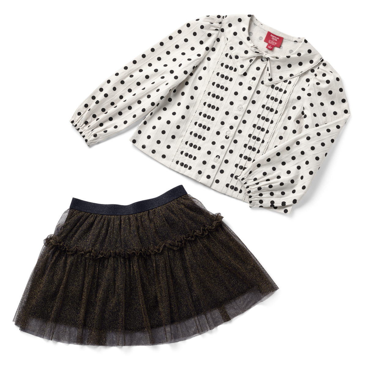 American Girl® x J.Crew Polka-Dot Top & Tulle Skirt Bundle for Girls