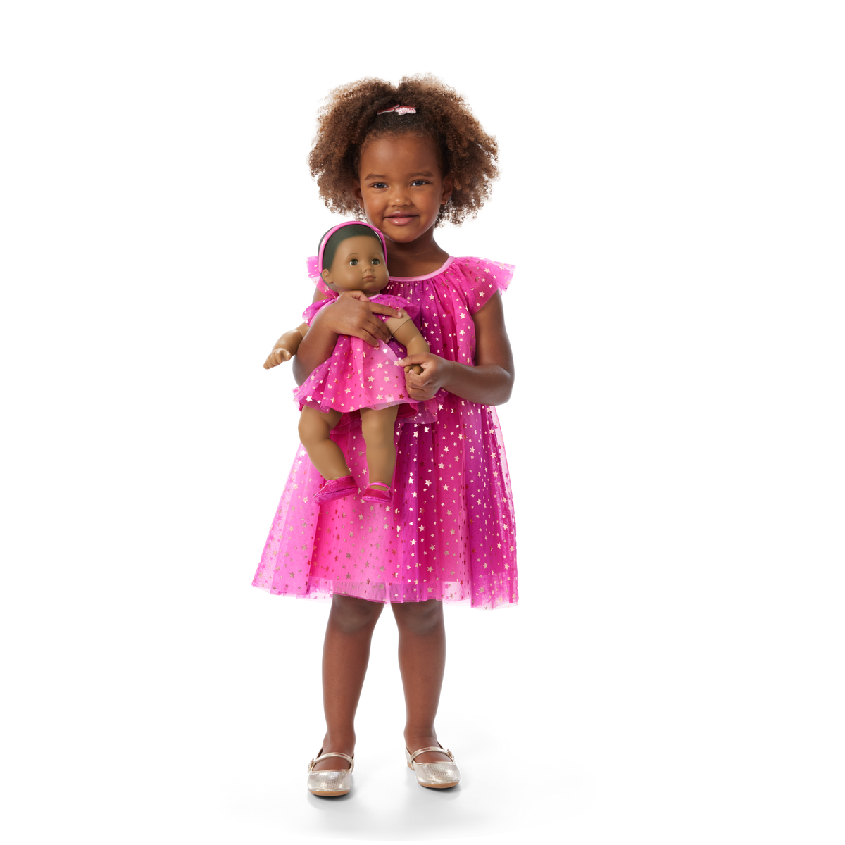 Pink Party-Ready Dress for Little Girls (Bitty Baby®)