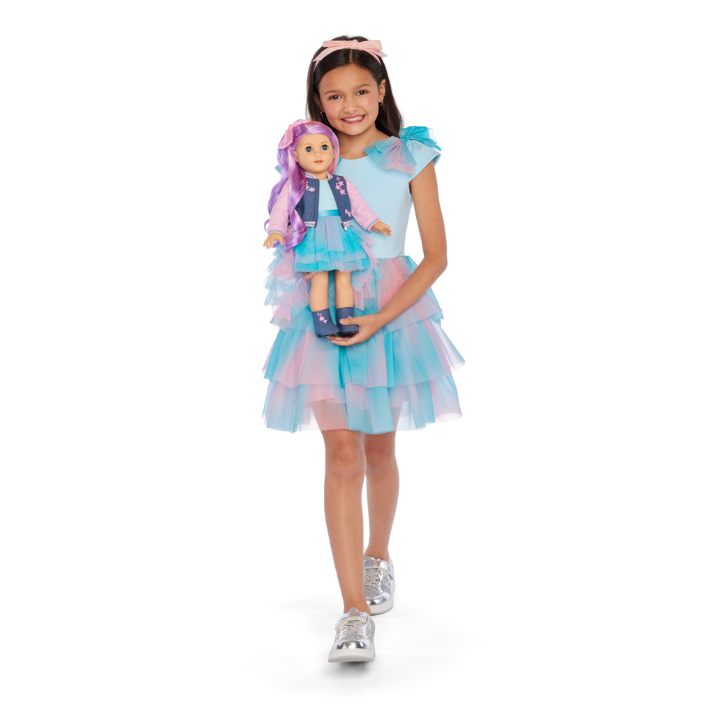 AG™ x Harlem’s Fashion Row Cherry Blossom Couture Ruffle Dress for Girls
