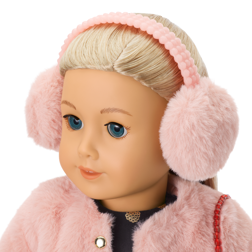 American Girl® x J.Crew Fair Isle Beanie & Scarf, Heart Purse & Accessories Bundle for 18-inch Dolls