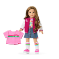 Truly Me™ 18-inch Doll #118 with curly caramel hair