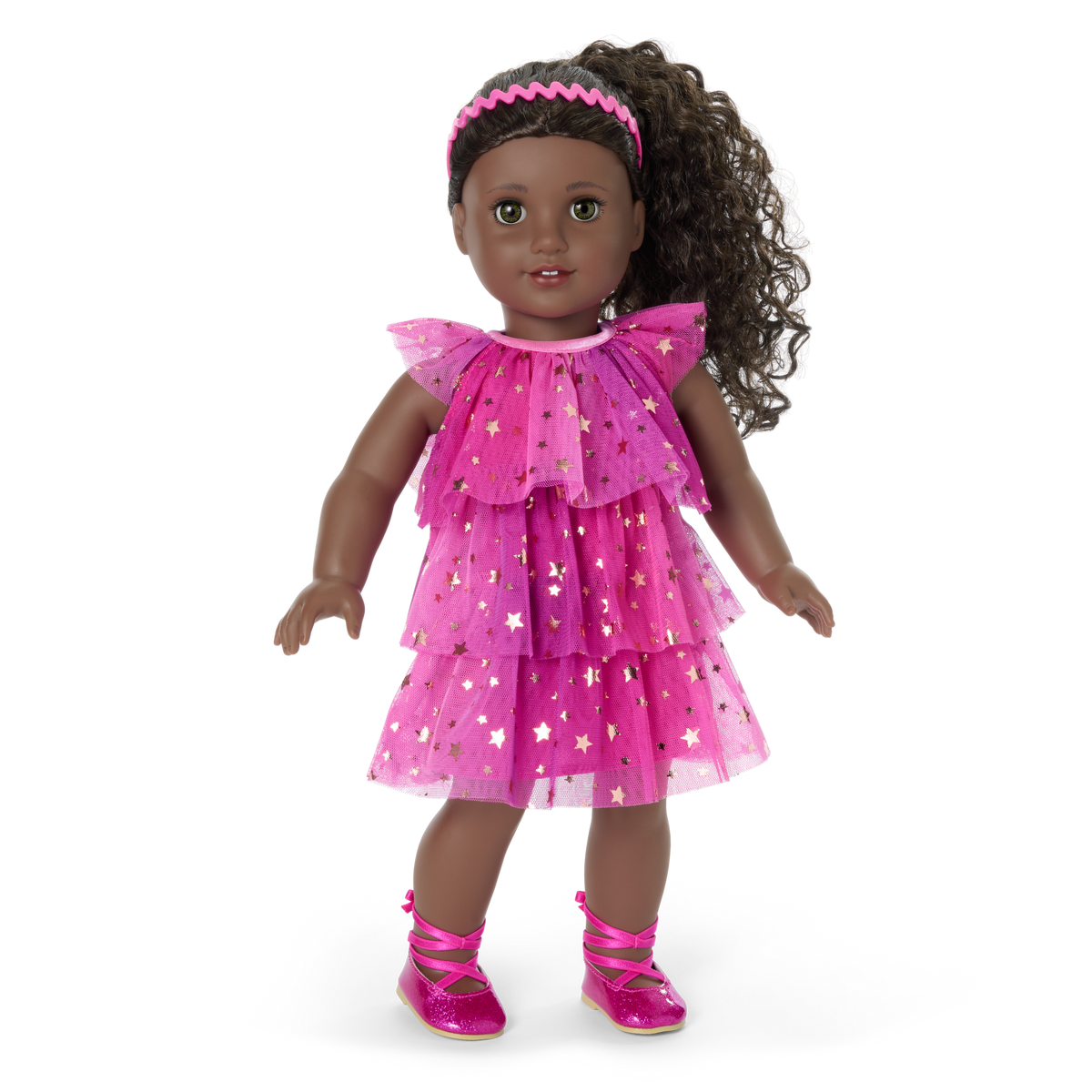 Pink Party-Ready Dress & Party Accessories for 18-inch Dolls