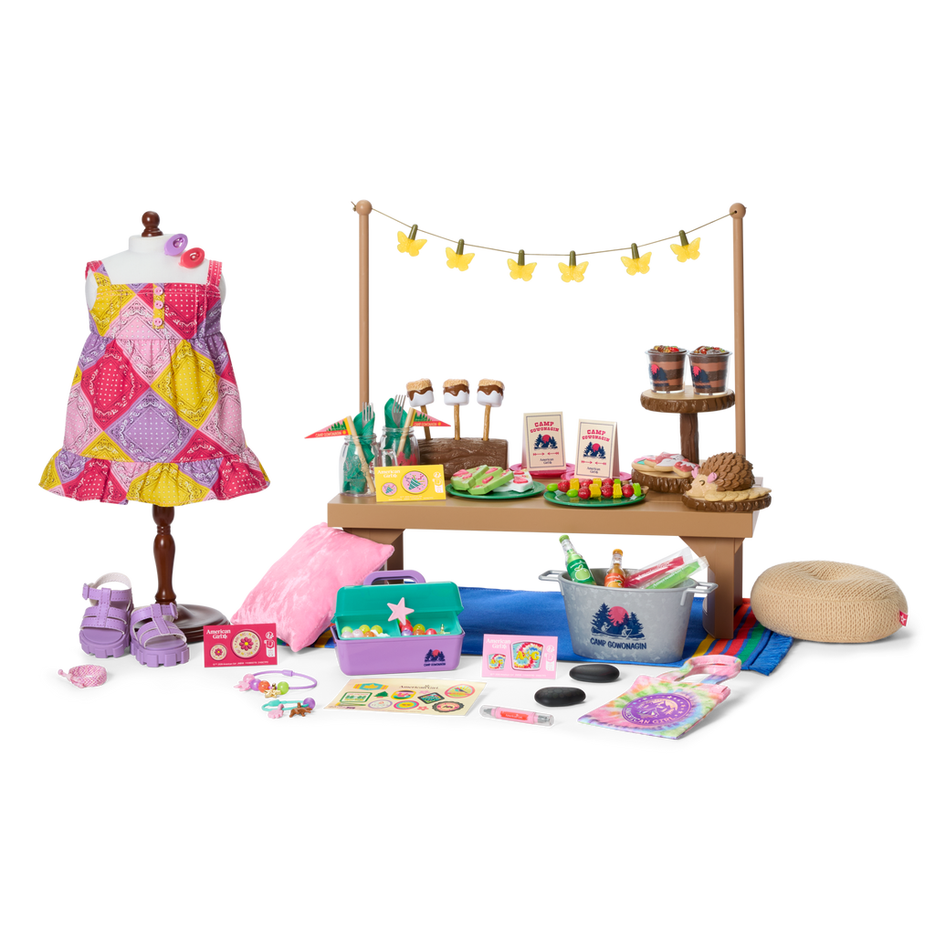 Daisy Davenport’s™ Camp Table, Outfit & Crafts Bundle for 18-inch Dolls (Girl of the Year™ 2027)