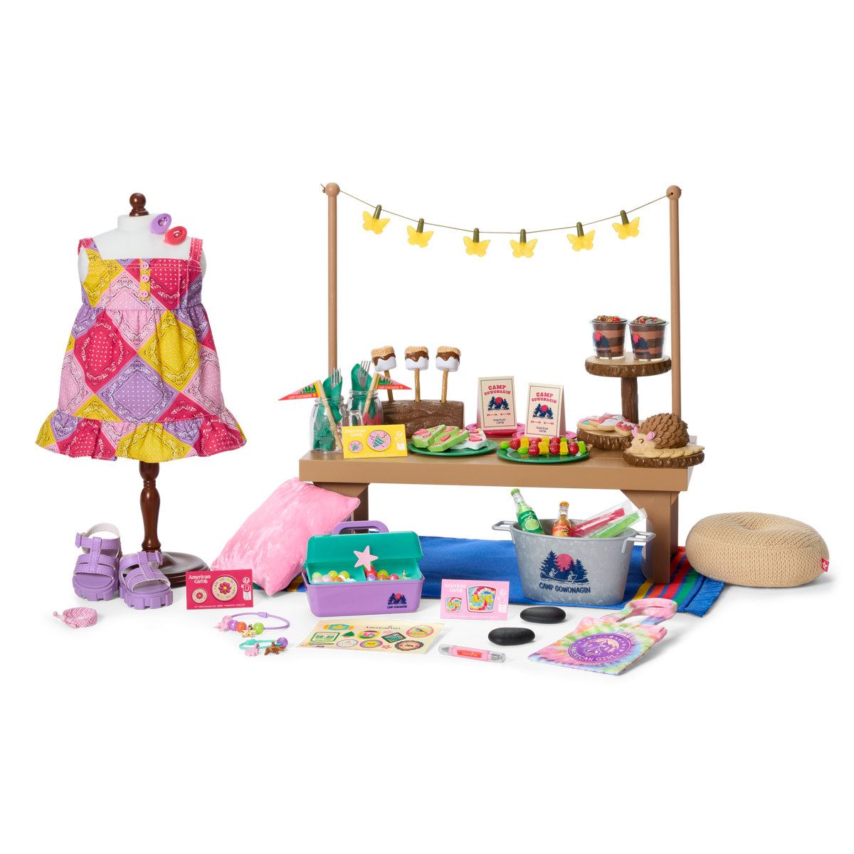 Daisy Davenport’s™ Camp Table, Outfit & Crafts Bundle for 18-inch Dolls (Girl of the Year™ 2027)