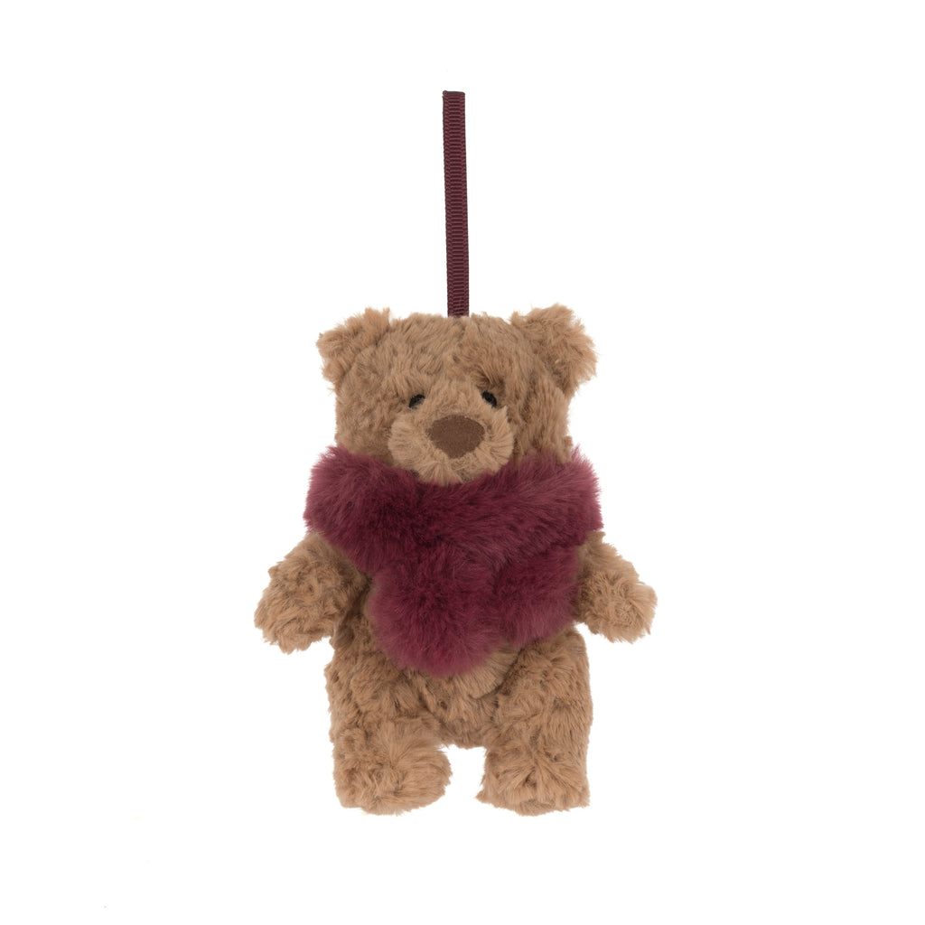 Jellycat Bartholomew Bear Winter Warmer Decoration 10cm