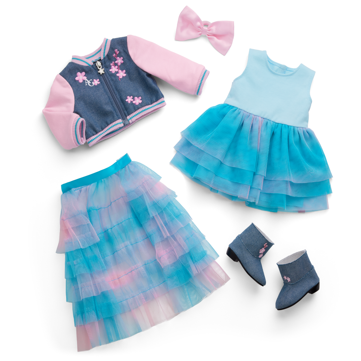 AG™ x Harlem’s Fashion Row Cherry Blossom Couture Ruffle Dress for Girls & 18-inch Dolls
