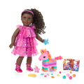 Pink Party-Ready Dress & Party Accessories for 18-inch Dolls